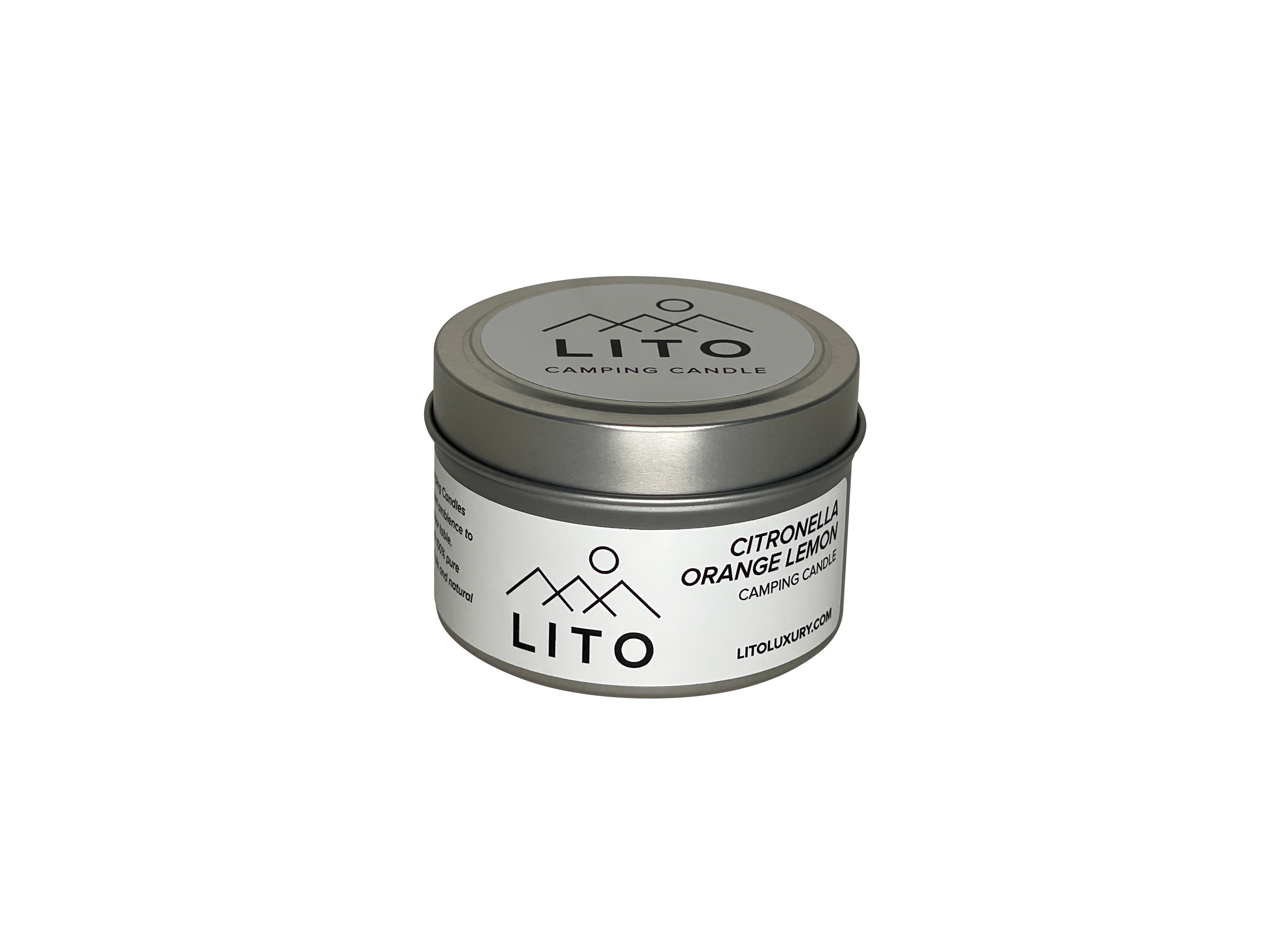 LITO Soy Camping Candle Handmade With 100% Essential Oils - No Chemicals Or Fragrances