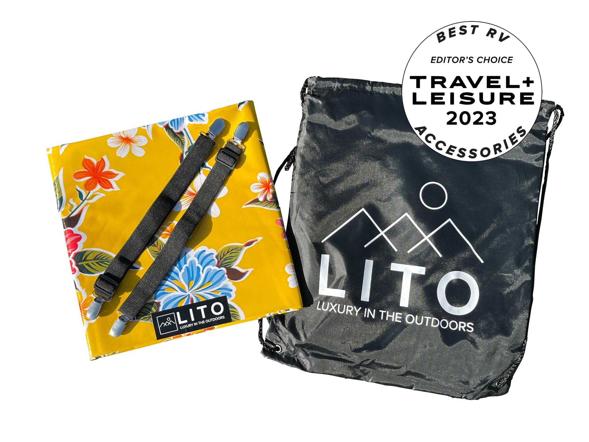 Yellow Flower Outdoor Tablecloth LITO Yellow Hibiscus Outdoor