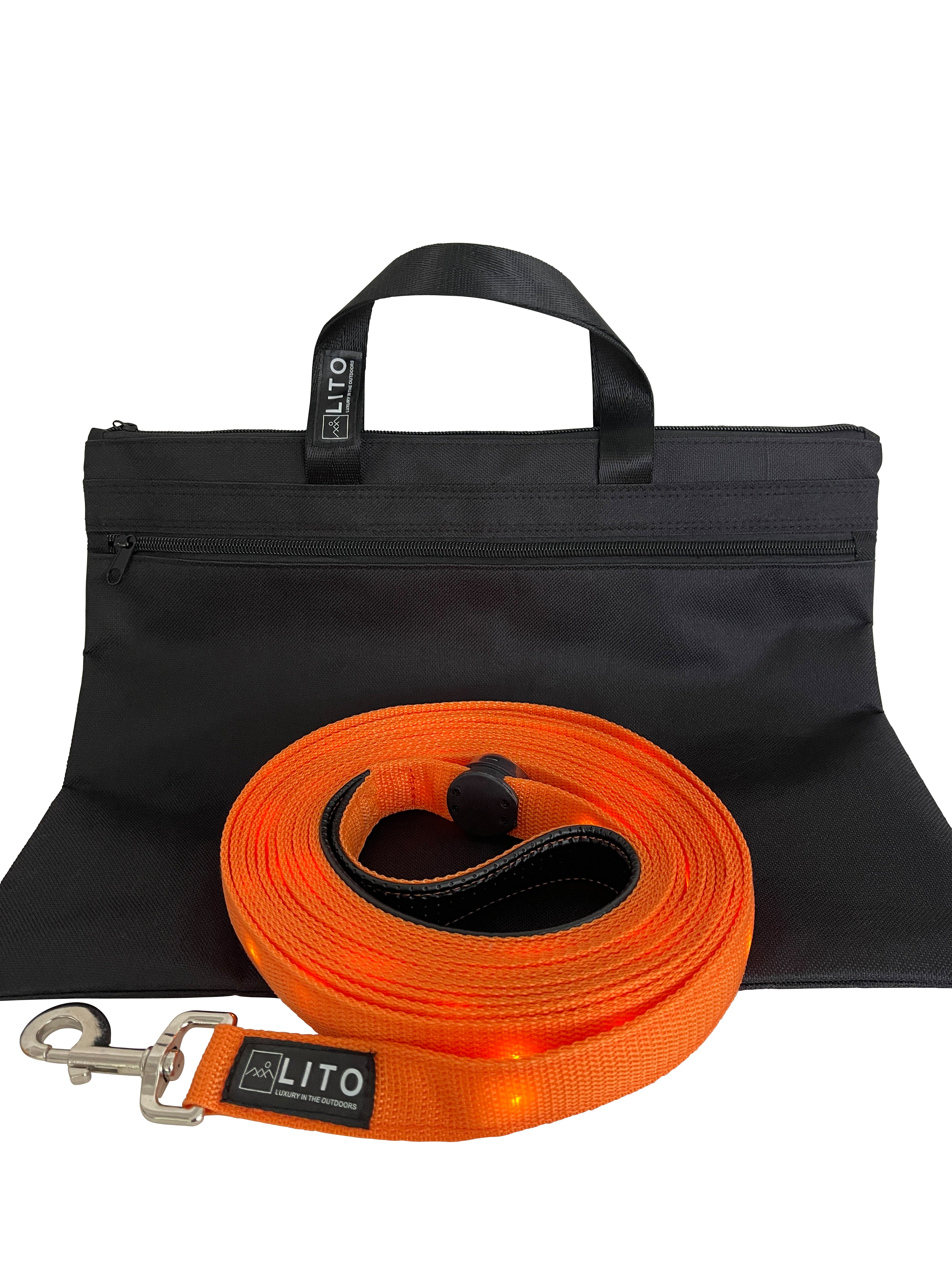 Light Up Dog Leash - Orange
