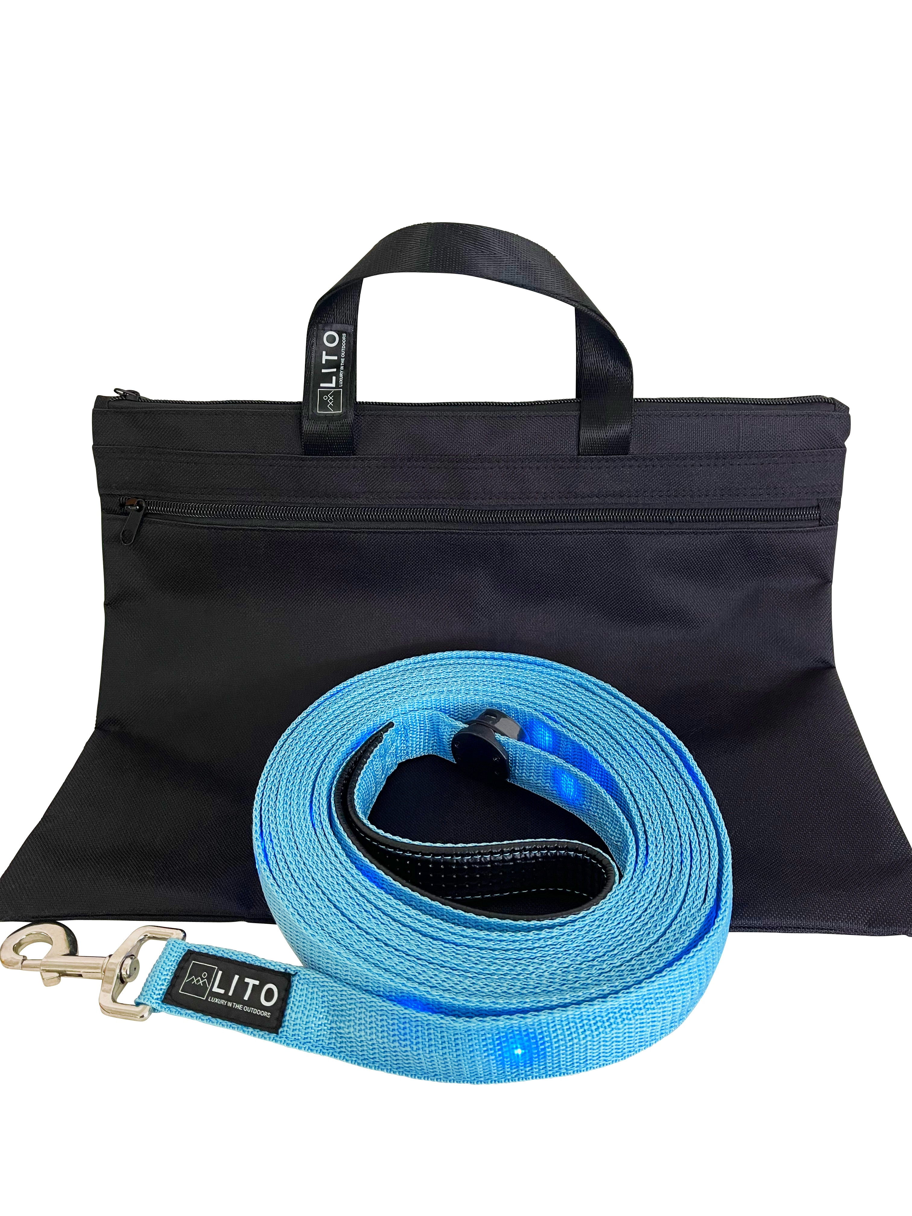 Light Up Dog Leash - Blue