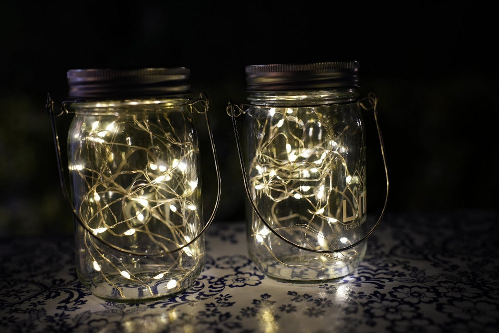 Solar Mason Jar Lights - Pack of 4