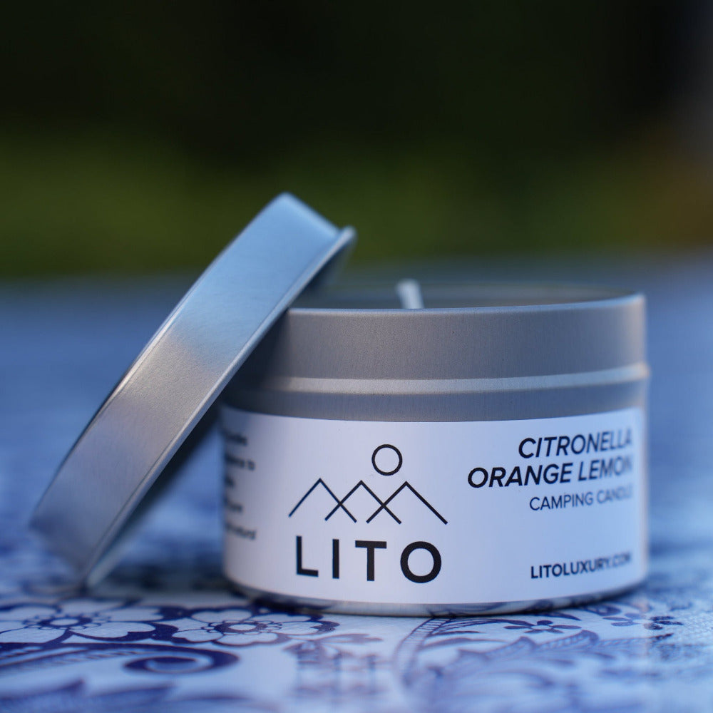 LITO Soy Camping Candle Handmade With 100% Essential Oils - No Chemicals Or Fragrances