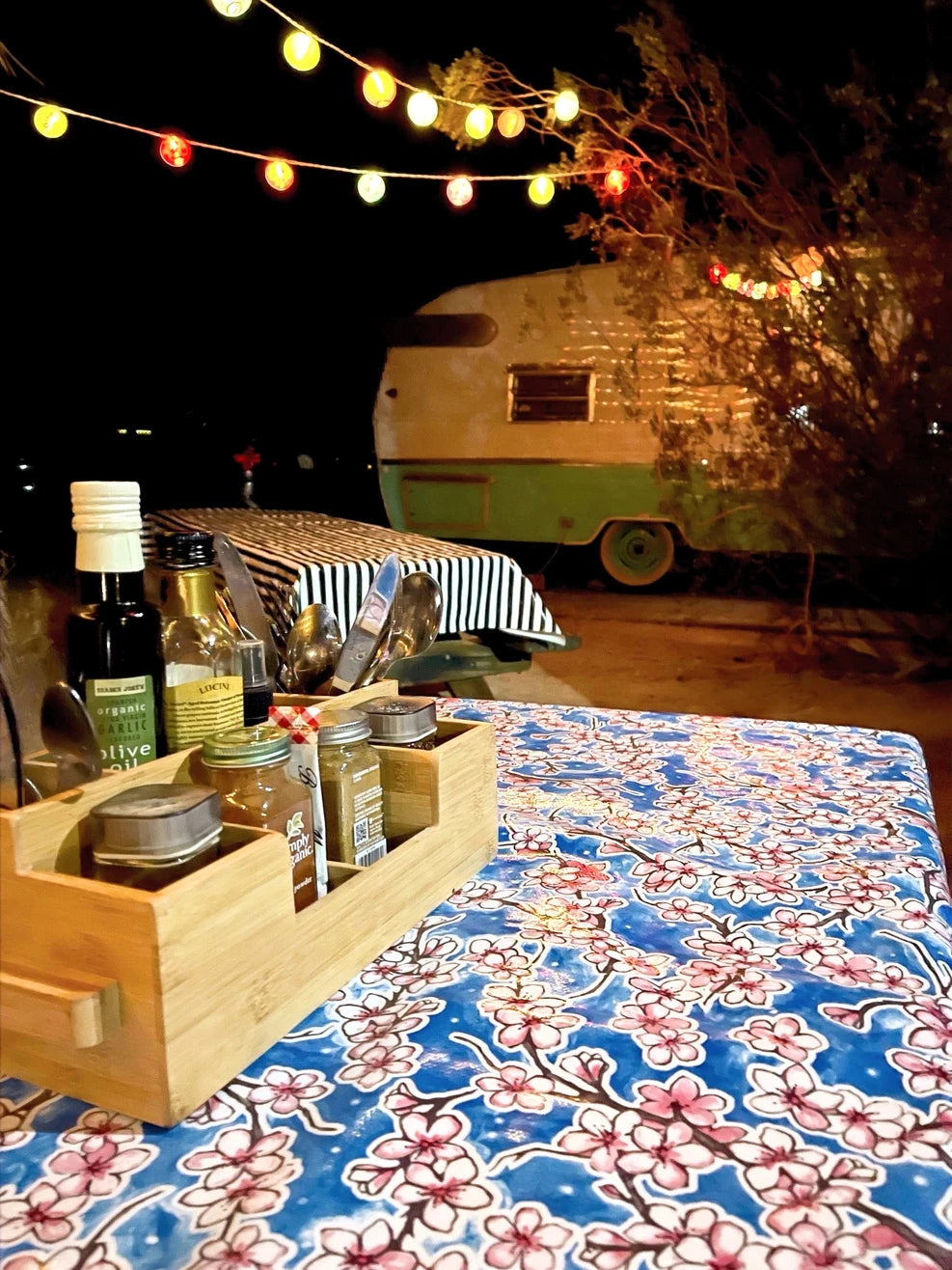 Brighten up your campsite with a LITOCLOTH and outdoor lights