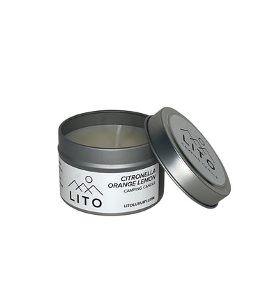 LITO Camping Candle Handmade With 100% Essential Oils - No Chemicals Or Fragrances