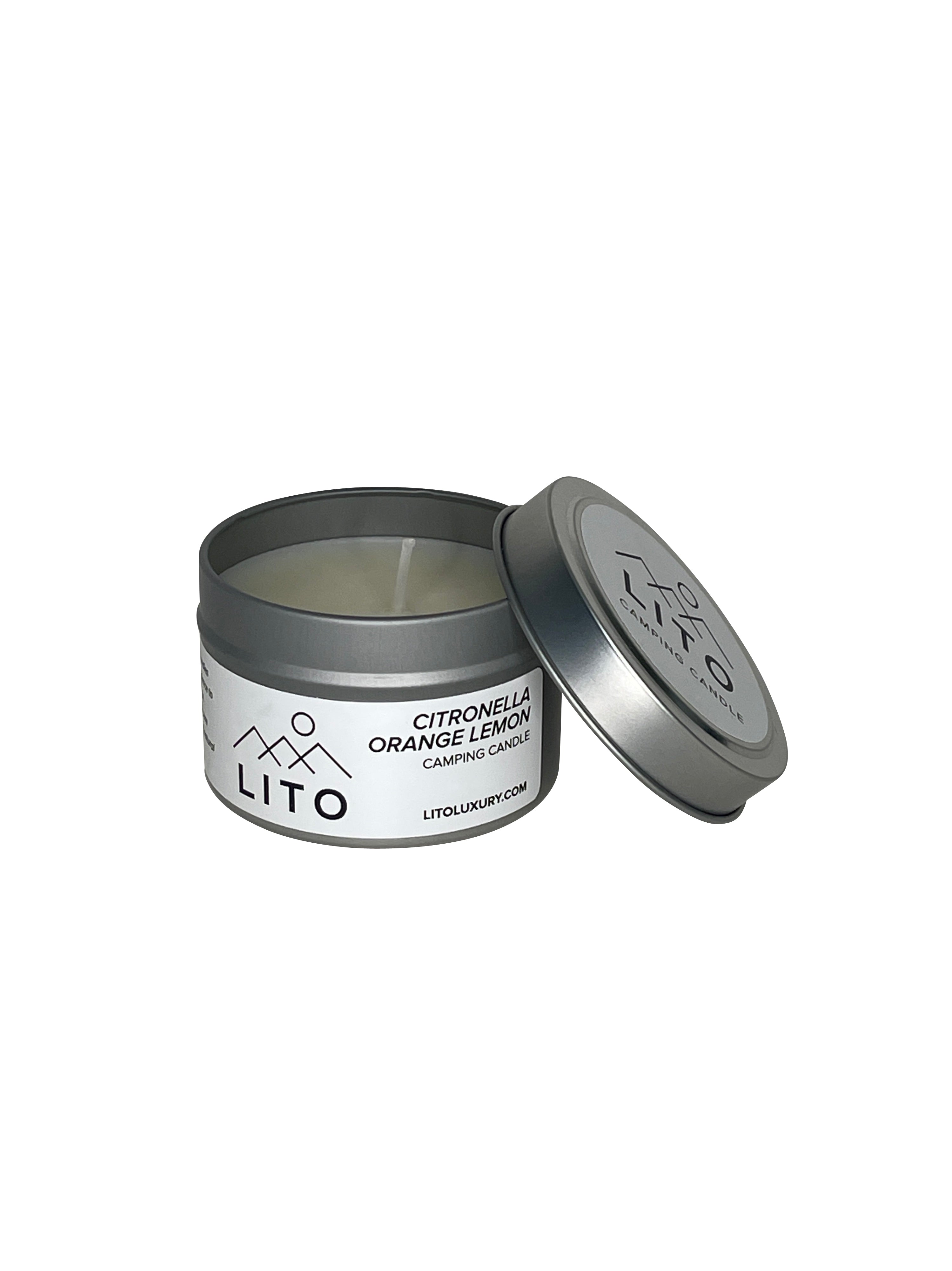 LITO Soy Camping Candle Handmade With 100% Essential Oils - No Chemicals Or Fragrances