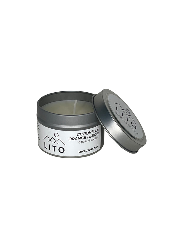LITO Camping Candle Handmade With 100% Essential Oils - No Chemicals Or Fragrances