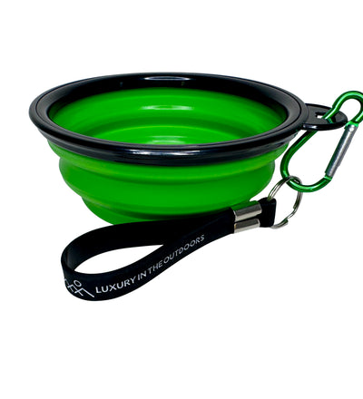 Collapsible Camping Dog Bowls with Carabiner Handle