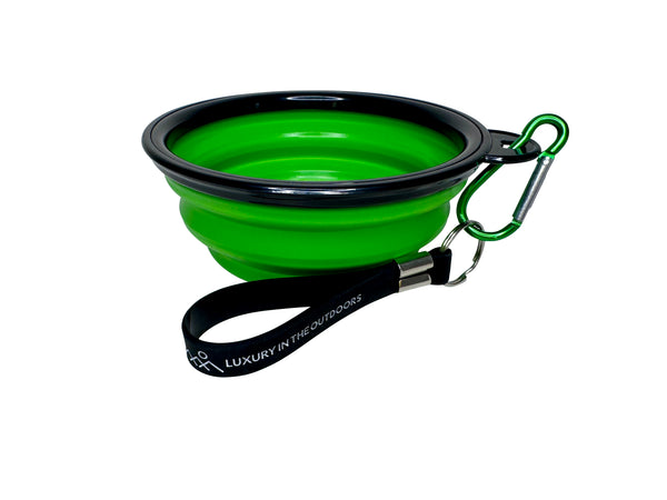 Collapsible Camping Dog Bowls with Carabiner Handle