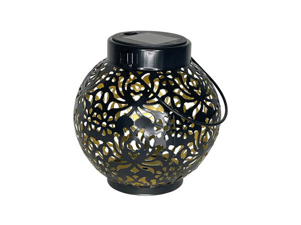 Hanging Moroccan Solar Lantern - 6" Round