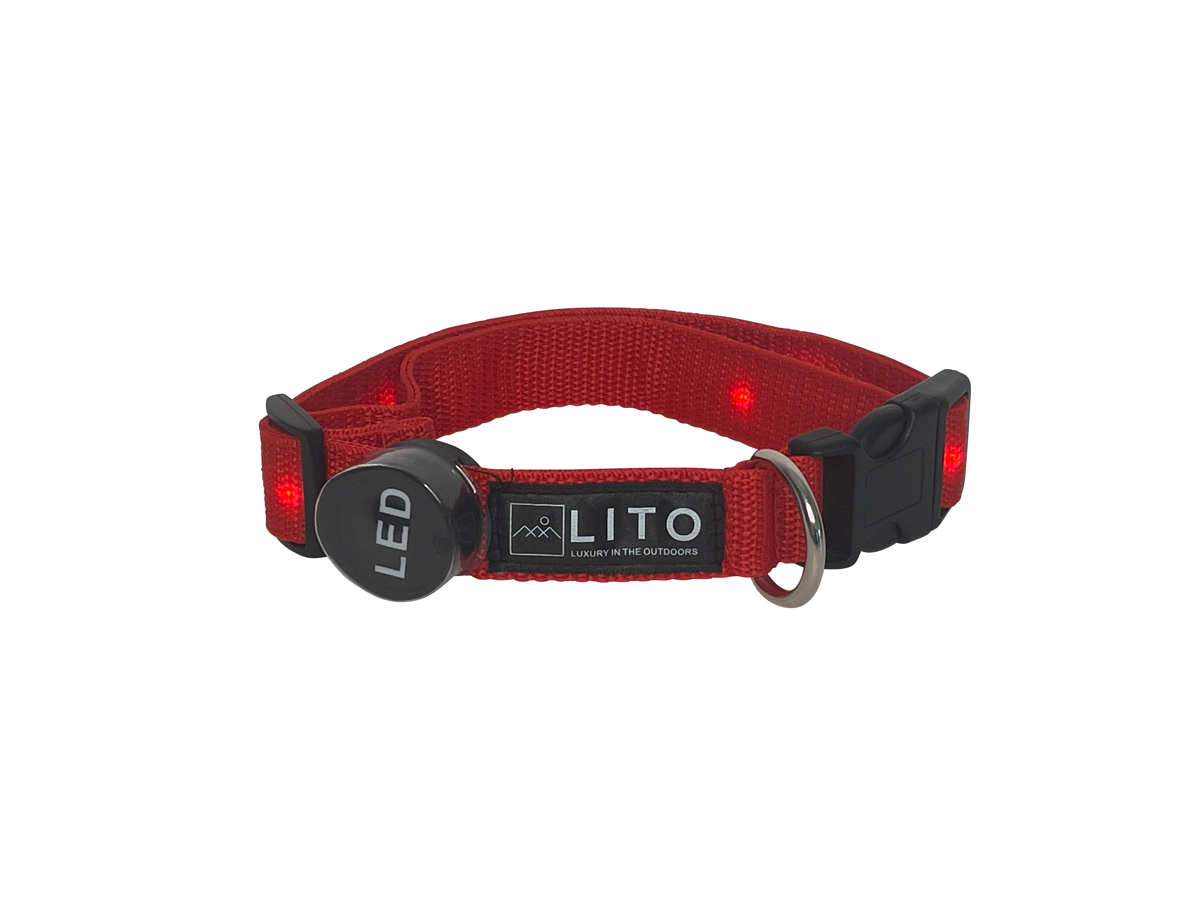 Light Up Dog Collar - Red