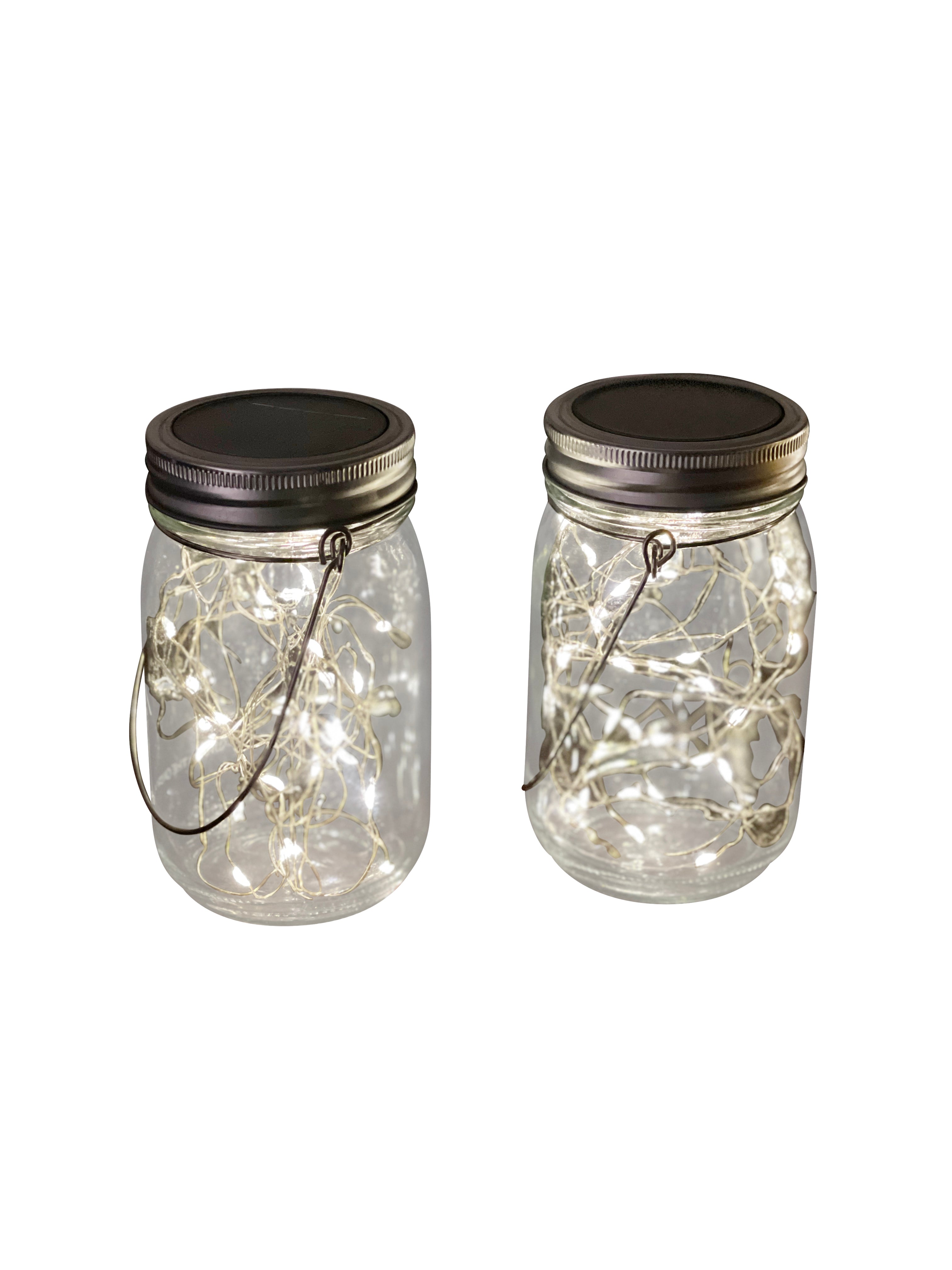 Solar Mason Jar Fairy Lights