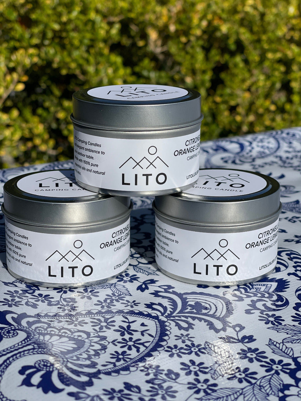 LITO Soy Camping Candle Handmade With 100% Essential Oils - No Chemicals Or Fragrances