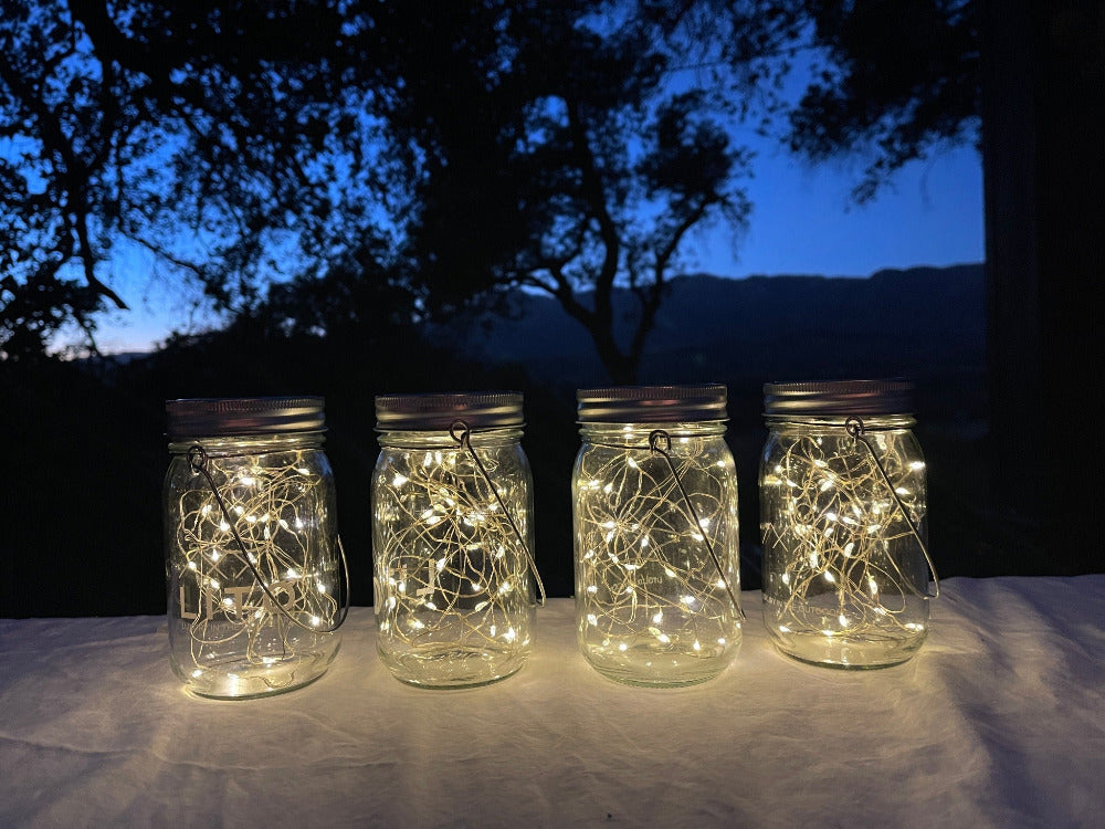 Solar Mason Jar Fairy Lights